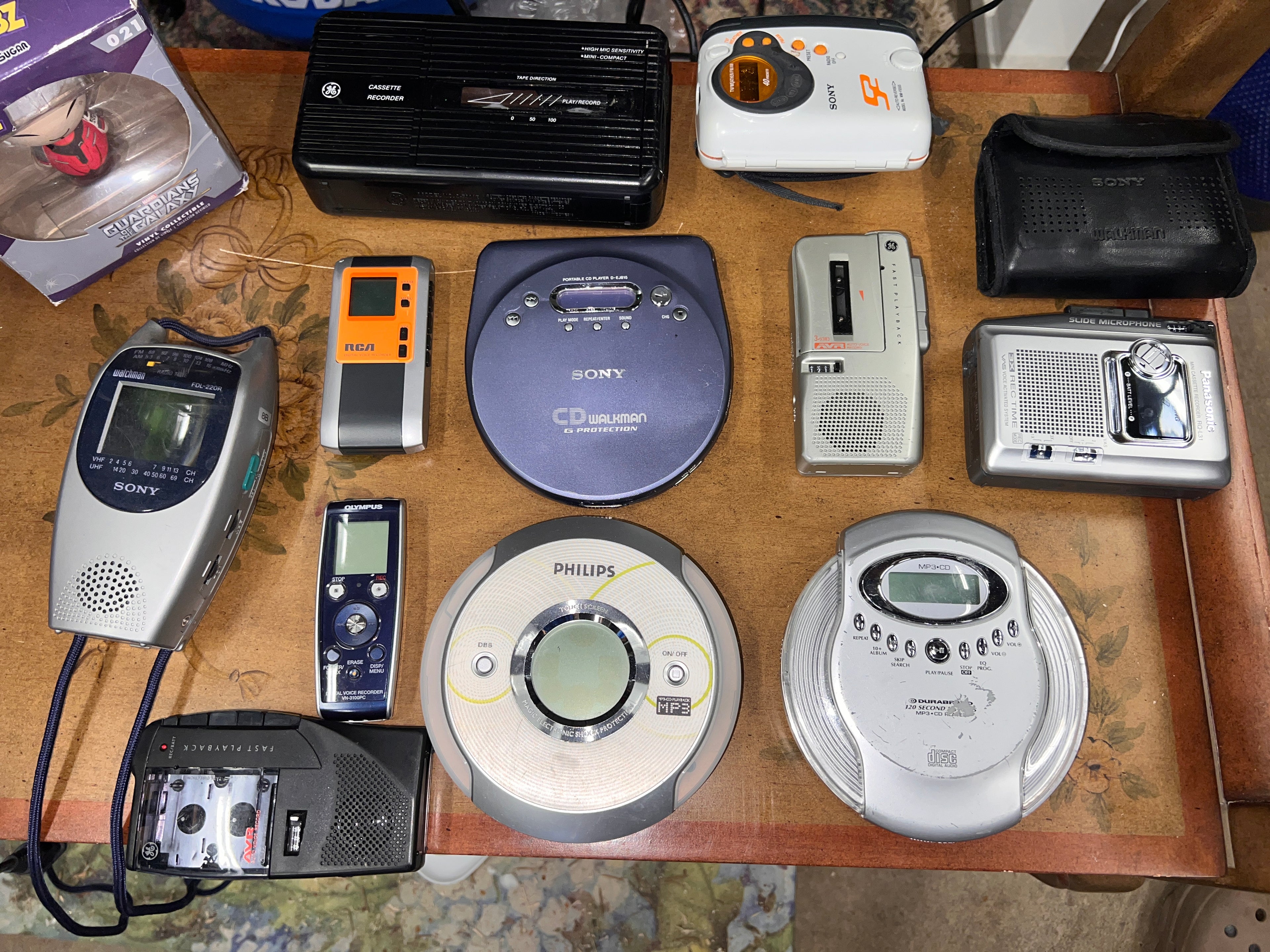 Bundle of Vintage Cassette Recorders CD Players and Electronics