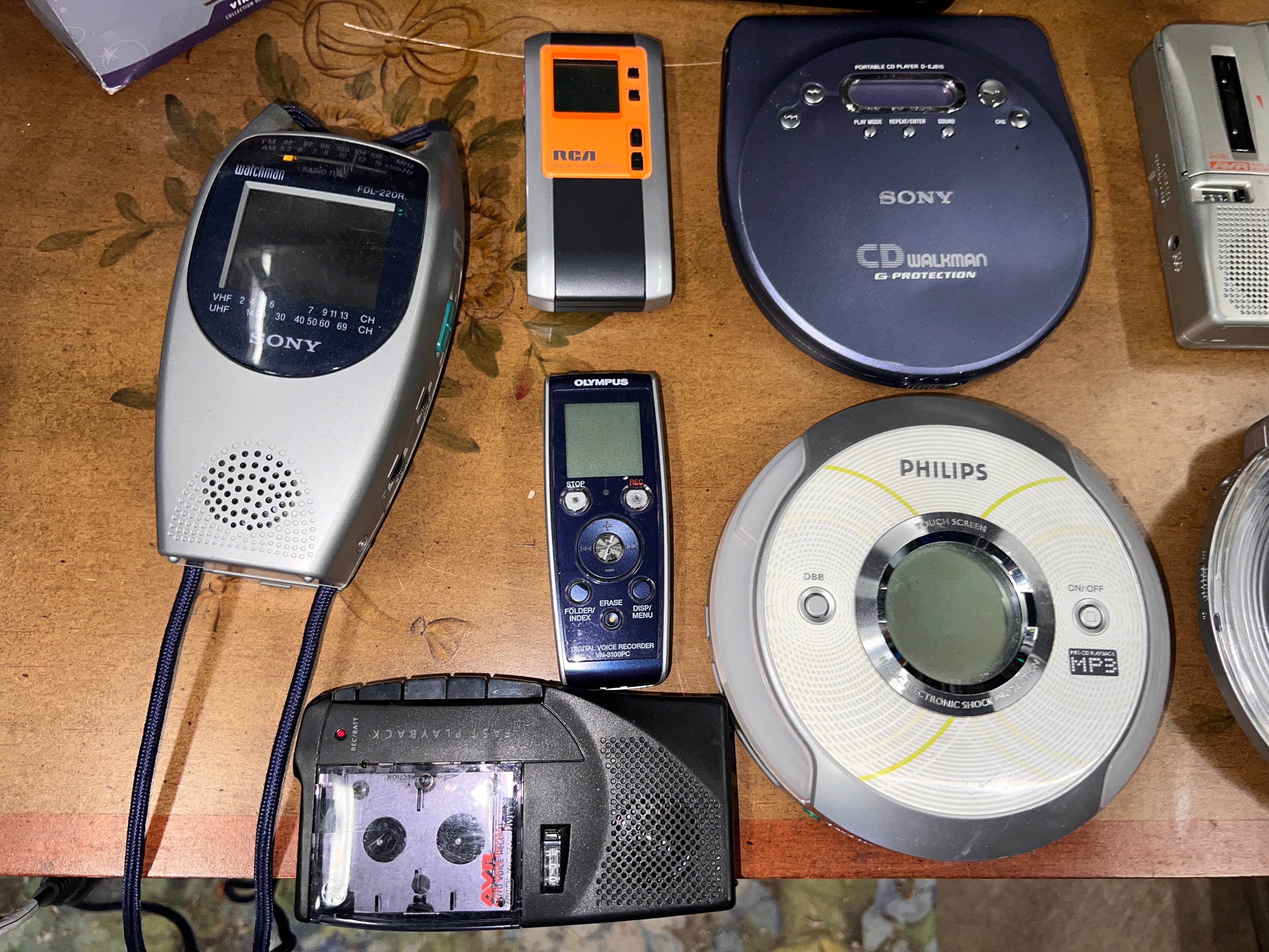 Bundle of Vintage Cassette Recorders CD Players and Electronics