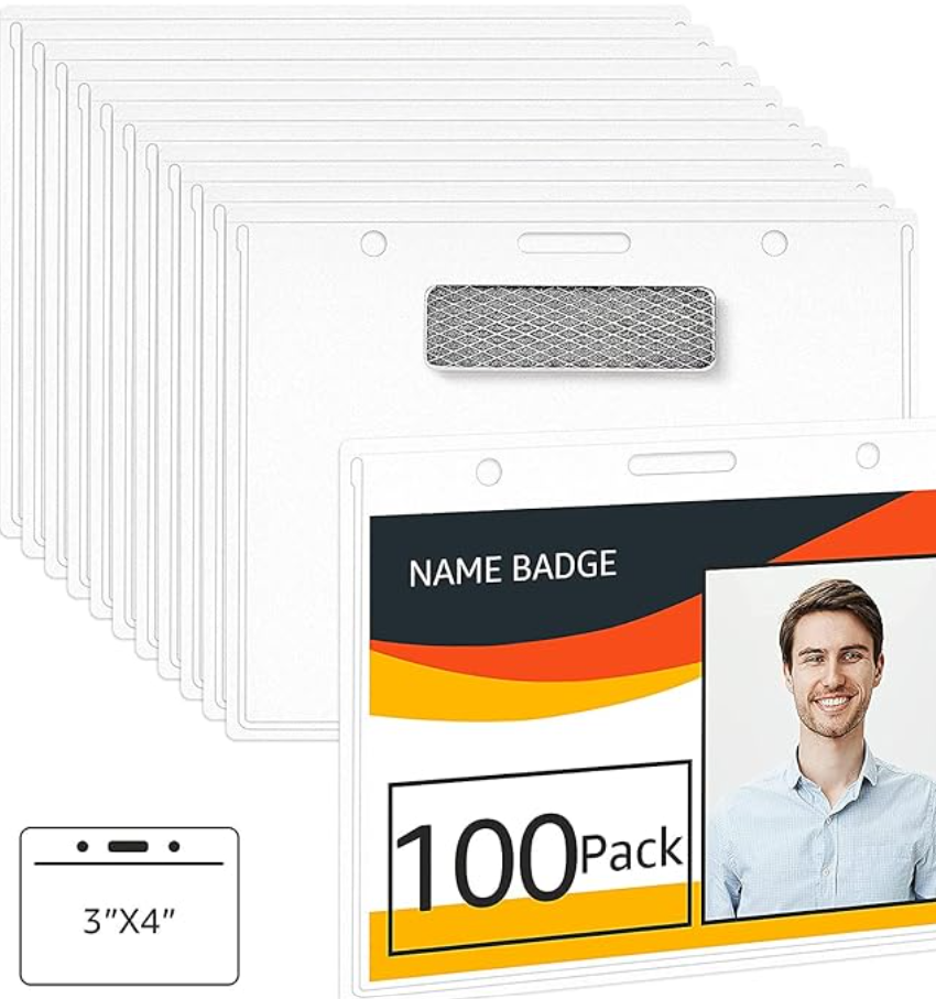 Amazon Clear Magnetic Badge Holders Bundle of 200!