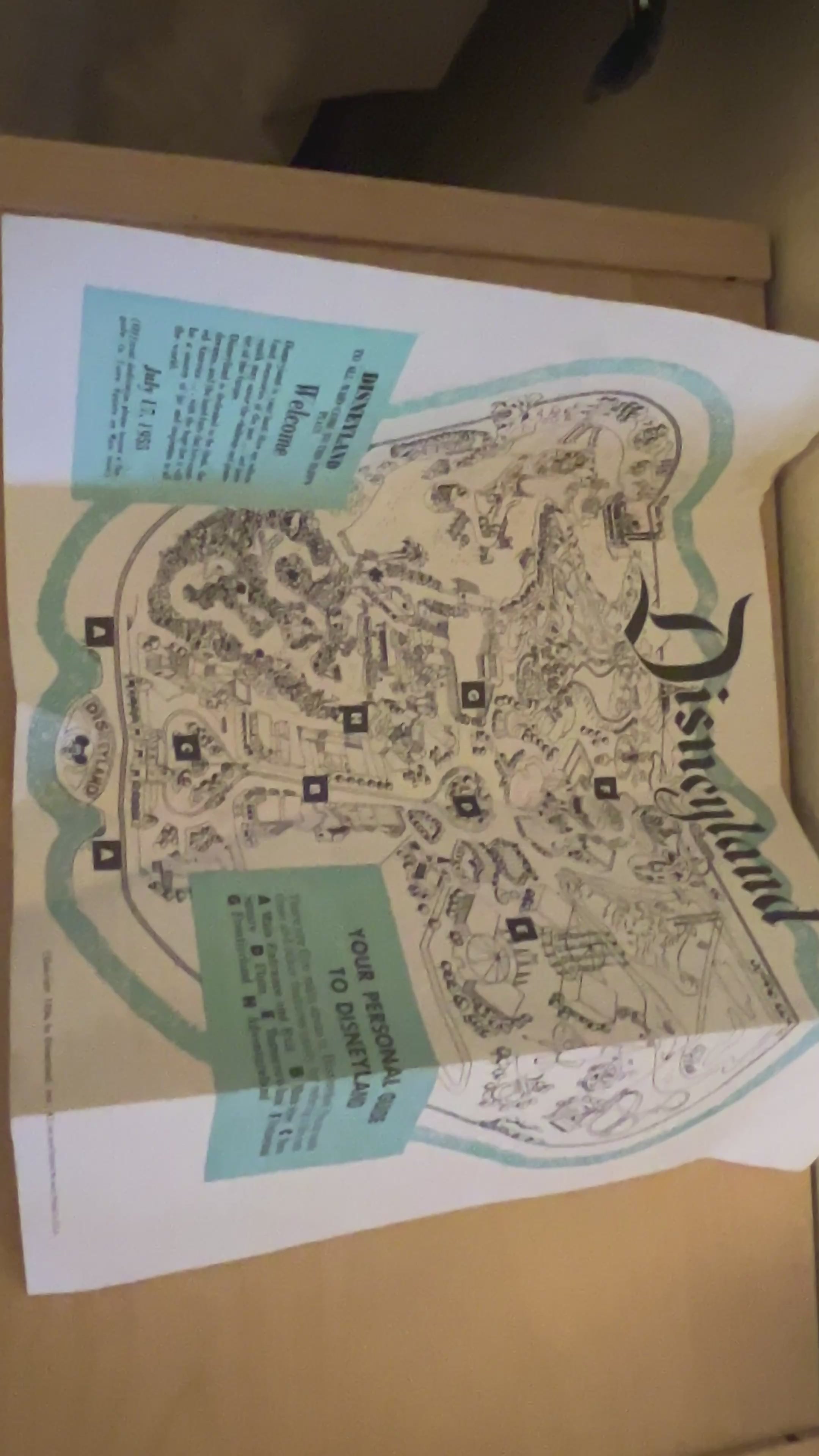 Disneyland 1950s Ticket and Brochure Bundle