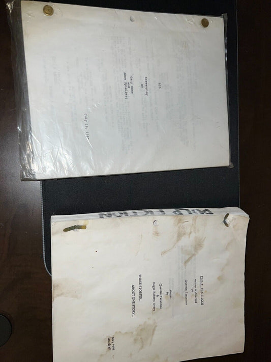 PULP FICTION AND BIG ORIGINAL MOVIE SCRIPTS RARE BUNDLE