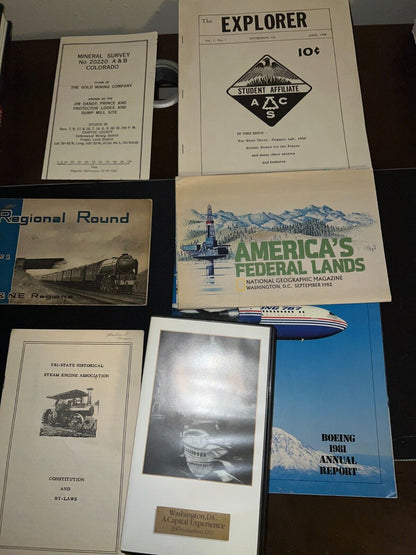 United States Historical Documents Bundle Boeing Federal Lands DC Gold Survey ++