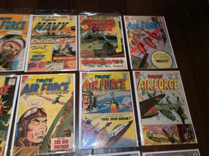 Charlton Silver Age War Comics Bundle of 19 in average - VG condition!