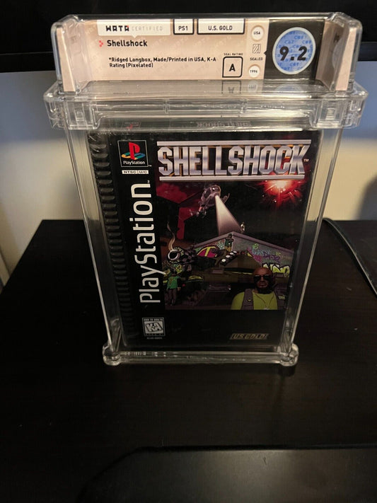 SHELLSHOCK for PLAYSTATION LONGBOX RARE GRADED WATA 9.2 A!  Factory Sealed NEW!