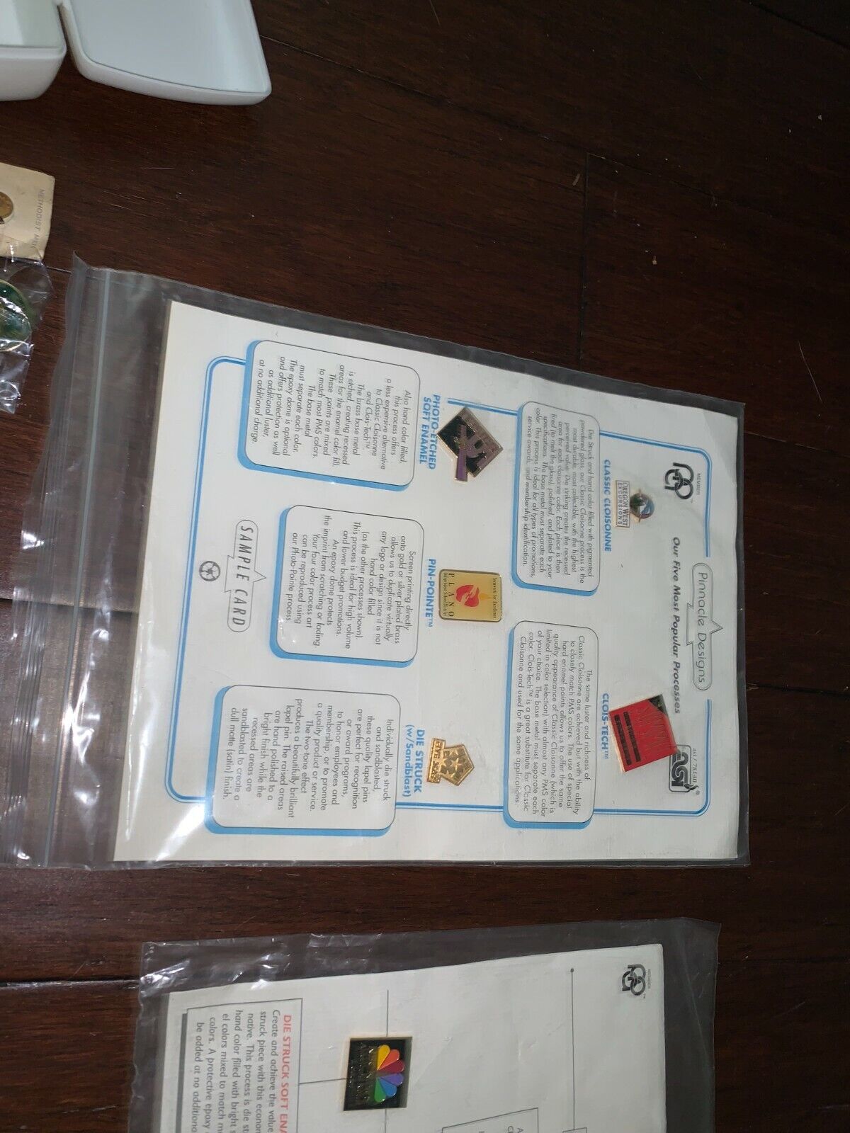 Collectible vintage Pins and Prototype Pinnacle Designs Pins