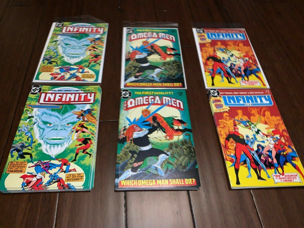 Infinity INC #1 and 2 and Omega Man #4 DC Comic Books 1980s 27 total!!