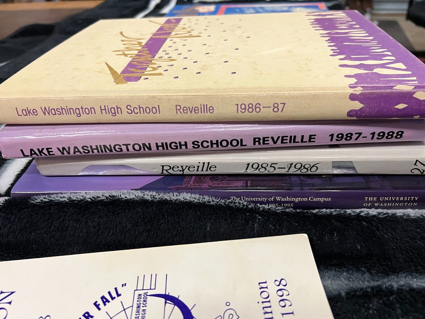 Vintage Collectible Lot Lake Washington Royal Junior UW Husky Yearbook and T Lot