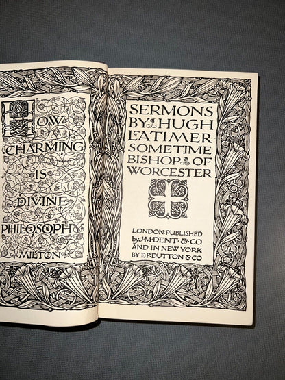 Sermons by Hugh Latimer  Sometime Bishop of Worcester  Original 1906 2nd Edition