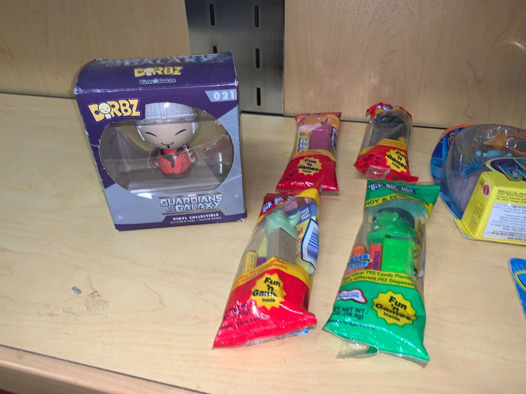 Duck Dodgers RARE Krazy Kombos Brand new and vintage Pez Hulk Spiderman MegaBlok