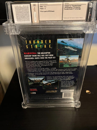 Thunderstrike 2 (Sony PlayStation 1 PS1) LONG BOX GRADED WATA 9.2 A BRAND NEW!