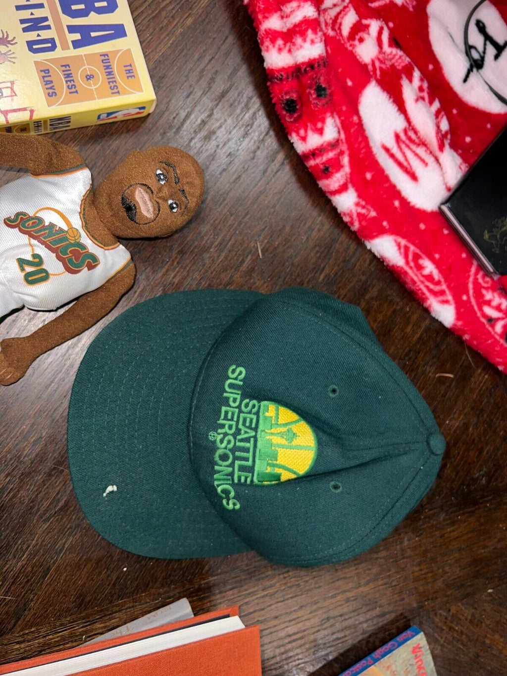 Vintage Seattle Supersonics New Era Pro Model 5950 Fitted Hat Sz 7 1/4 NBA Wool+