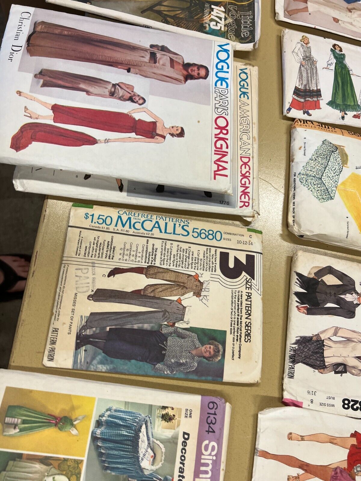 Lot of 30+ Vintage Sewing Patterns Vogue American Designer Vogue Patterns +
