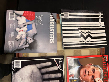 5 Adbusters Magazine Lot + 5 Mad Magazines notable collectibles!