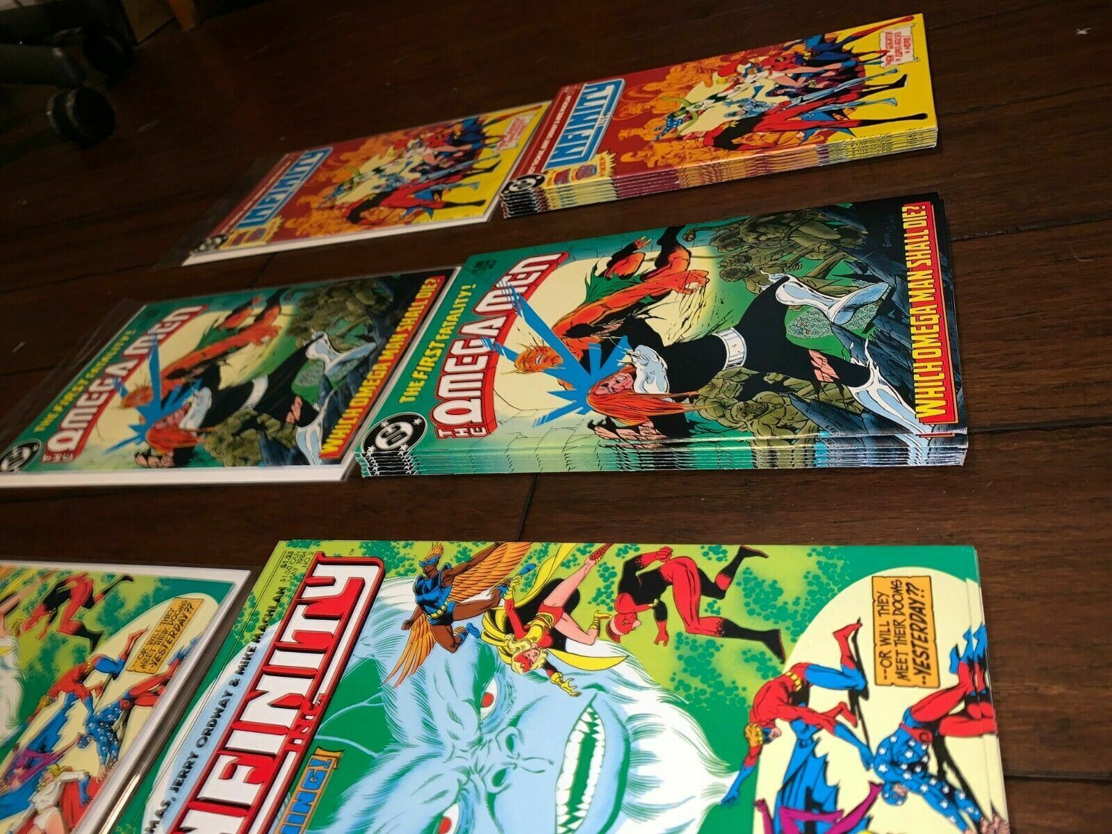 Infinity INC #1 and 2 and Omega Man #4 DC Comic Books 1980s 27 total!!