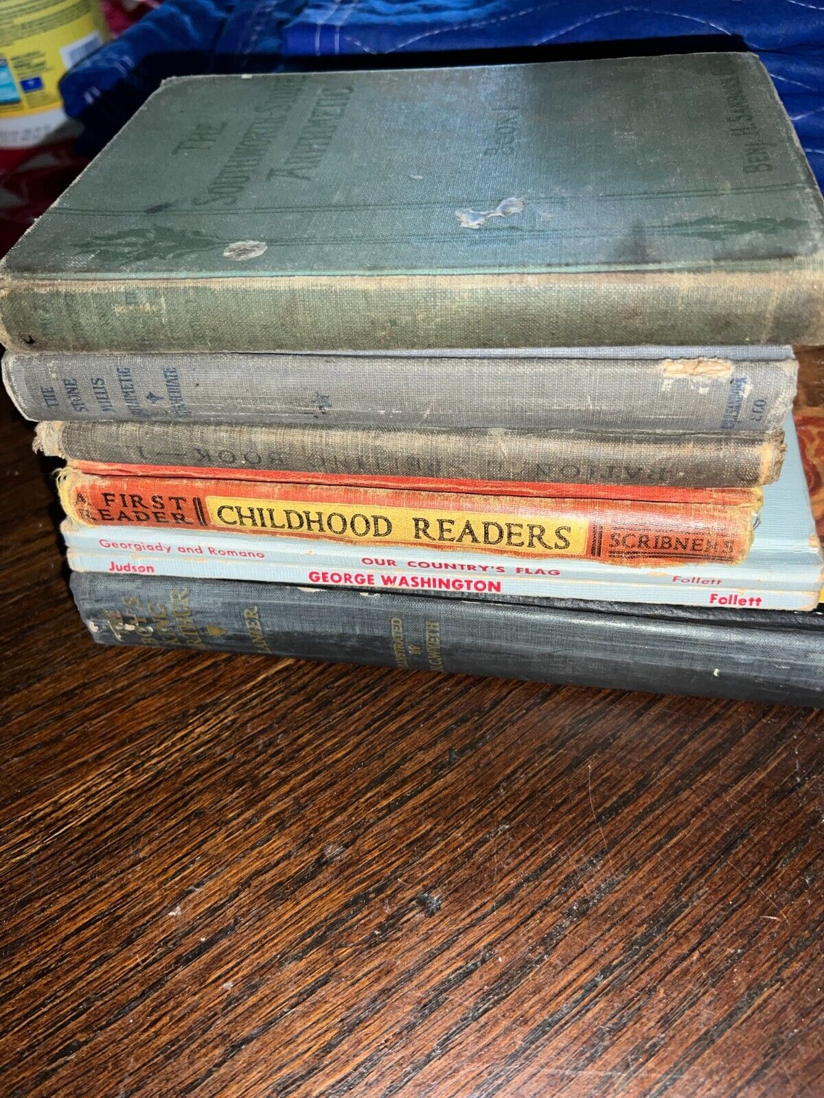 Bundle of antique US textbooks and fiction 12 total!