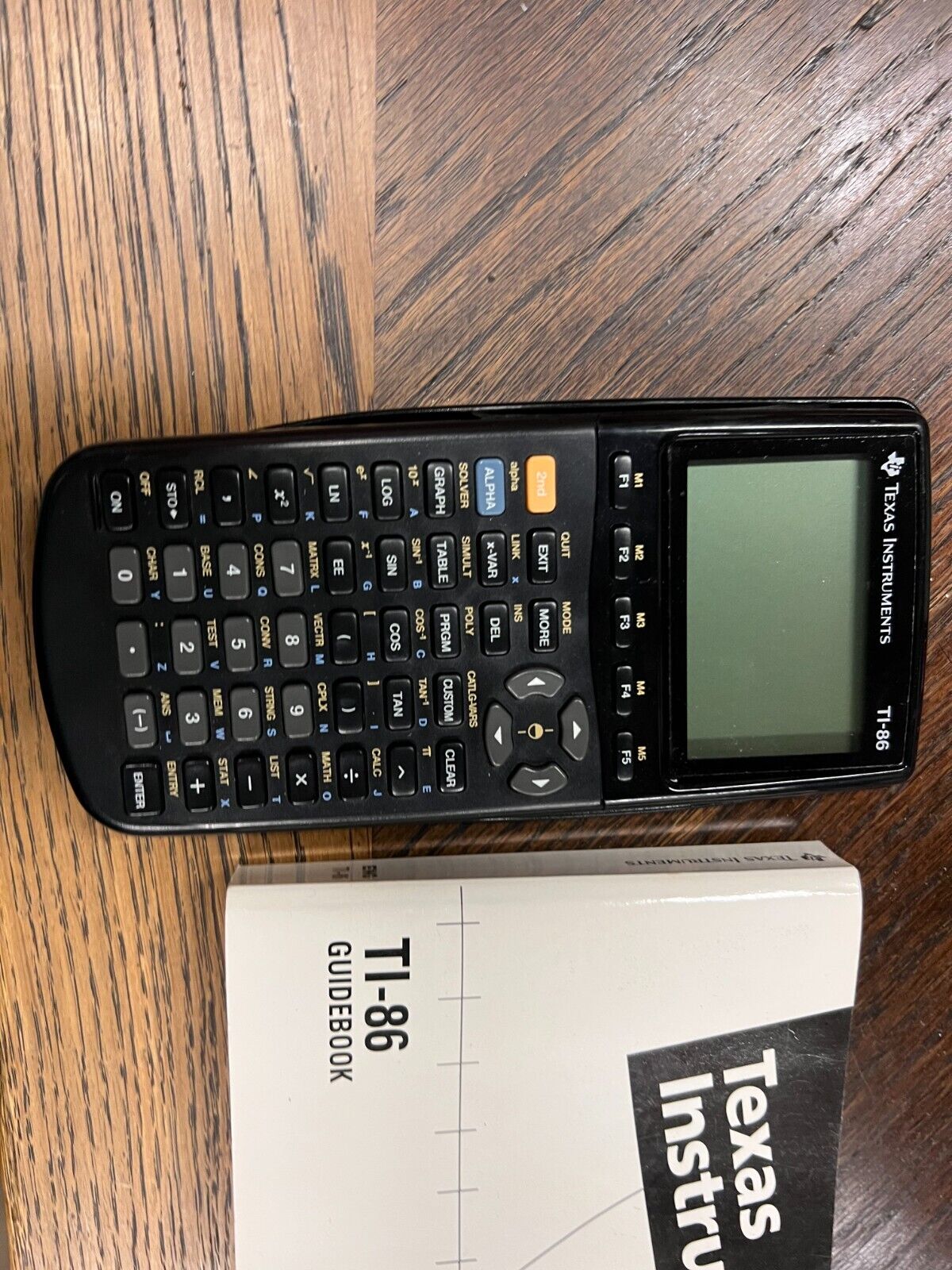 TEXAS INSTRUMENTS TI-86 Graphing Calculator & Cover with original manual!