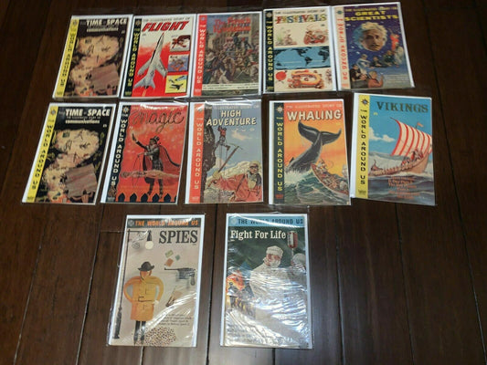 World Around Us Bundle of 12 Comics (Gilberton, 1959-61) Good condition!