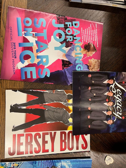 Bundle of Concert Tour Books Magazines and Rare Records!