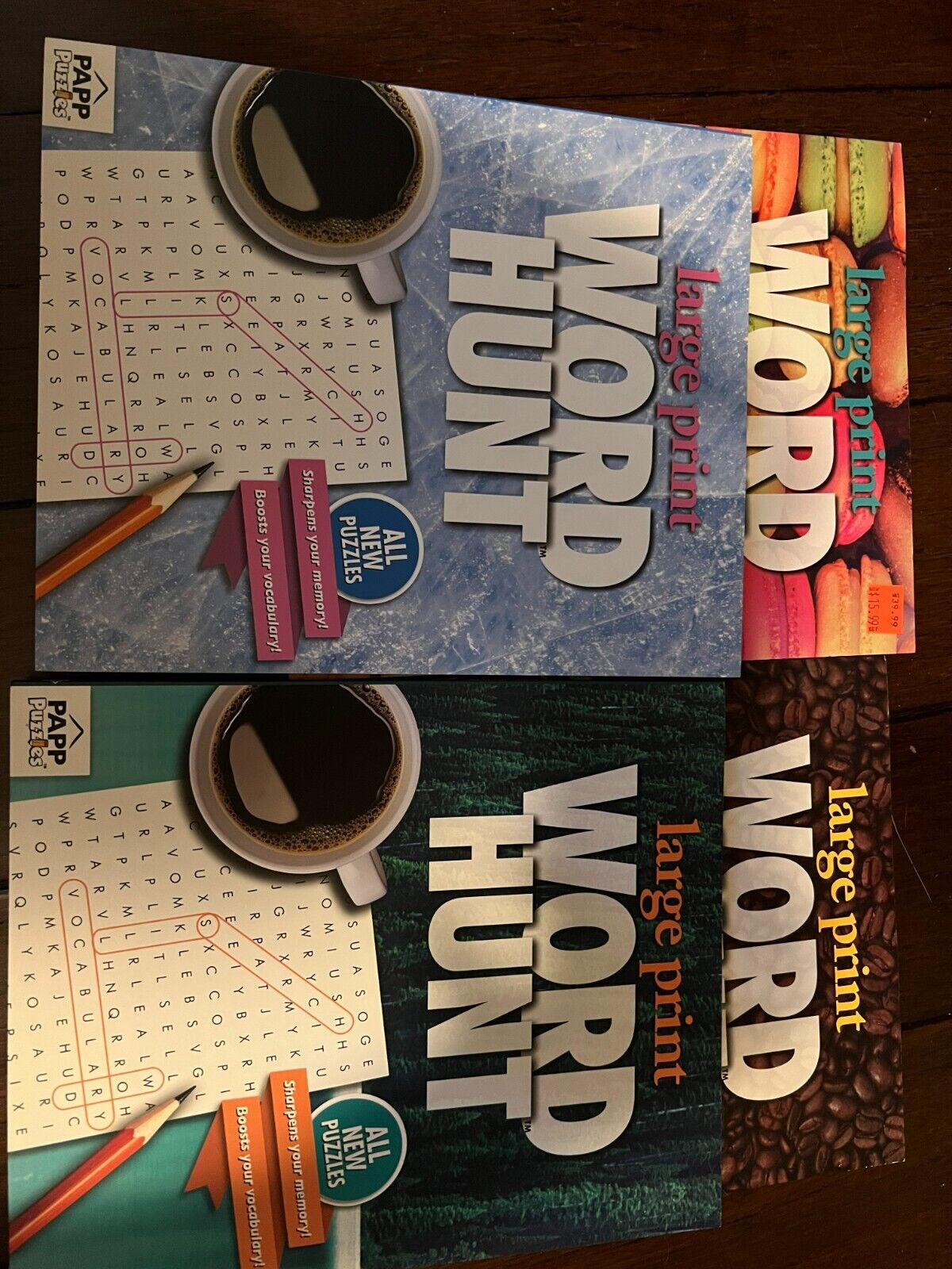 4 New Large Print Word-Finds Puzzle Books PAPP Puzzles