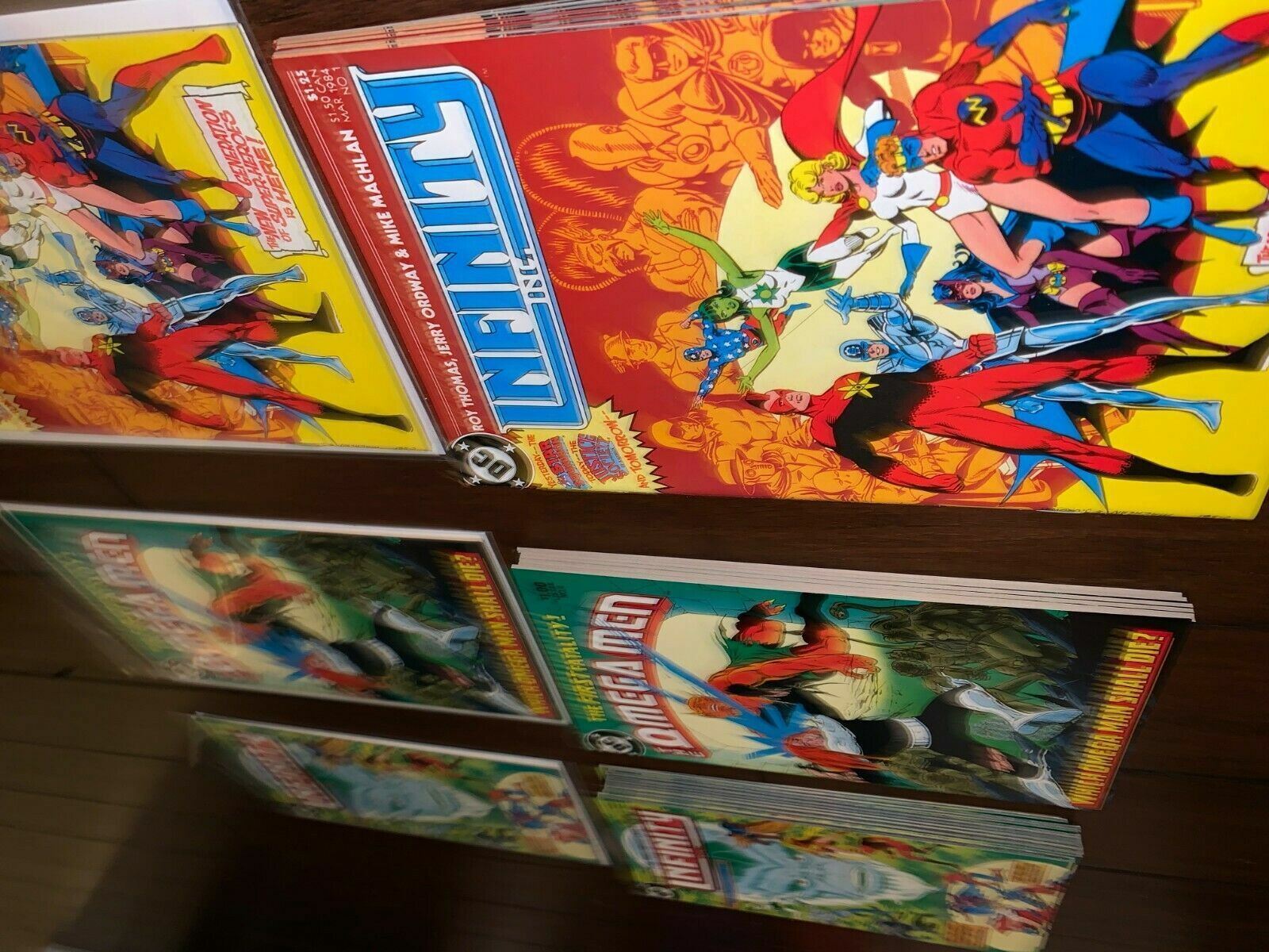 Infinity INC #1 and 2 and Omega Man #4 DC Comic Books 1980s 27 total!!