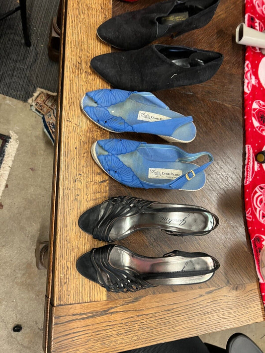 Bundle of 4 pairs of vintage womens shoes nordstrom made in italy 6 6.5 7 size