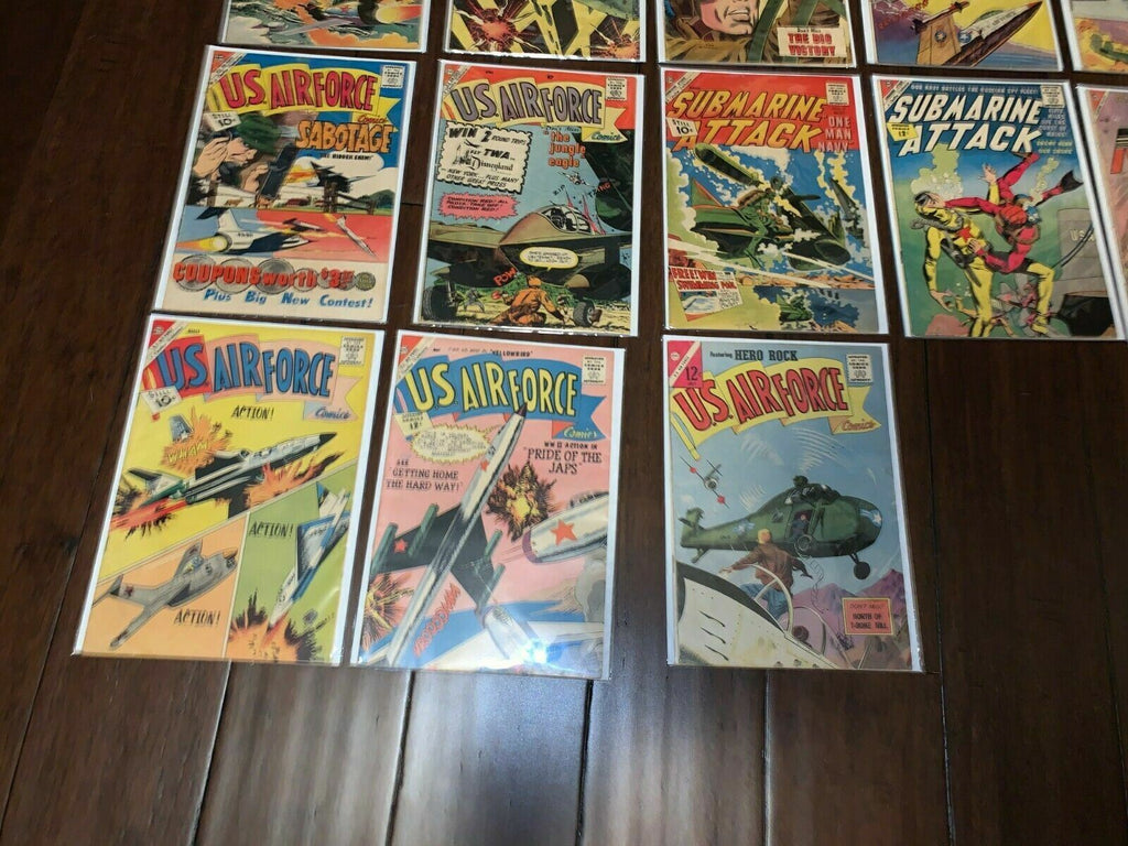 Charlton Silver Age War Comics Bundle of 19 Army Navy Airforce Marines!