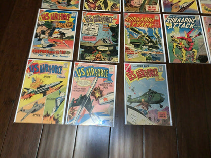 Charlton Silver Age War Comics Bundle of 19 in average - VG condition!