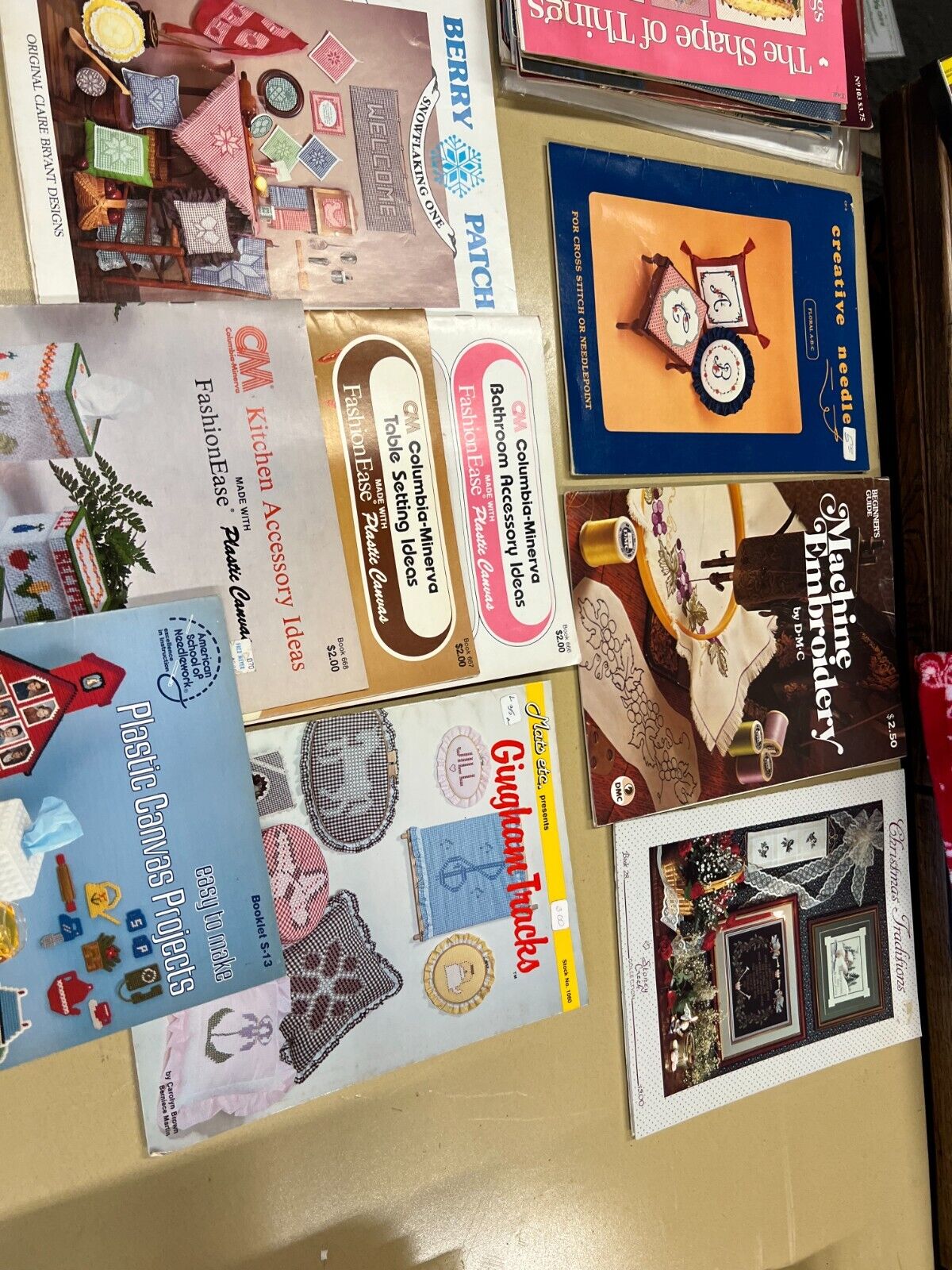 Vintage Embroidery Design Lot with VHS Rare tape 37+ unique Items!