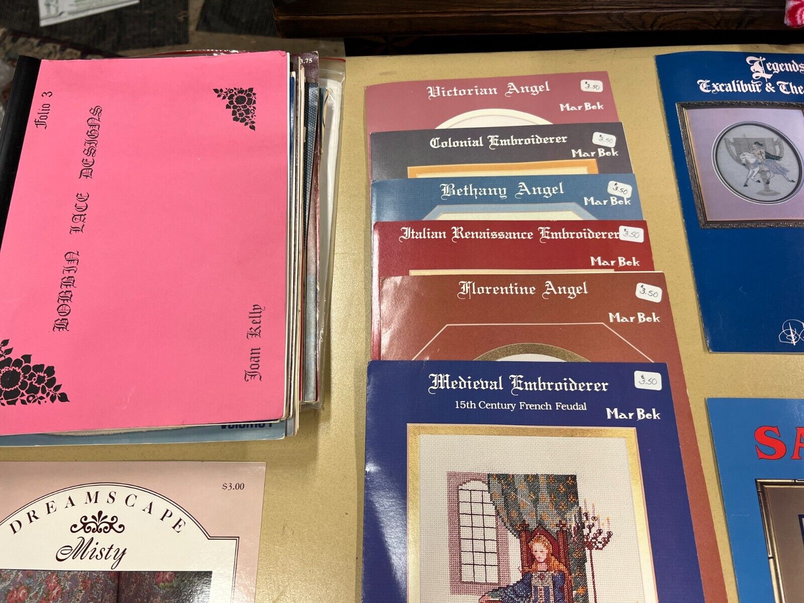 Vintage Embroidery Design Lot with VHS Rare tape 37+ unique Items!