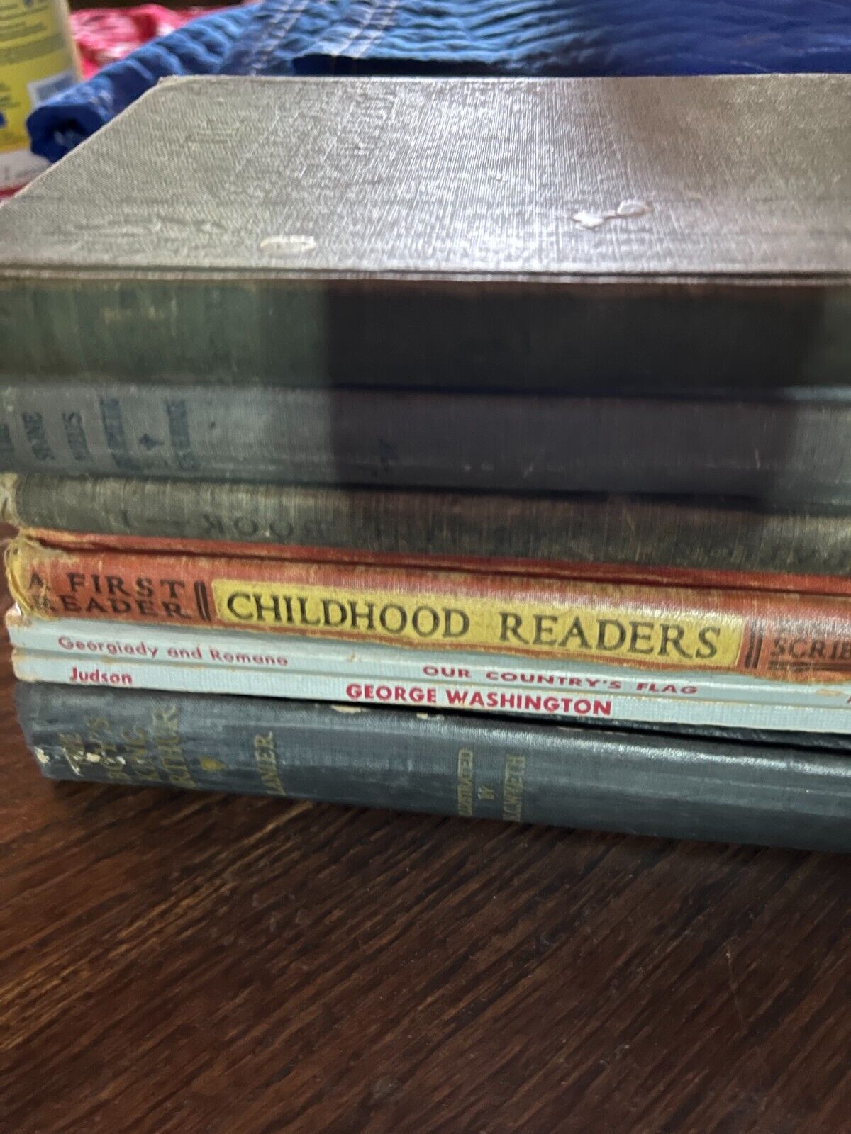 Bundle of antique US textbooks and fiction 12 total!