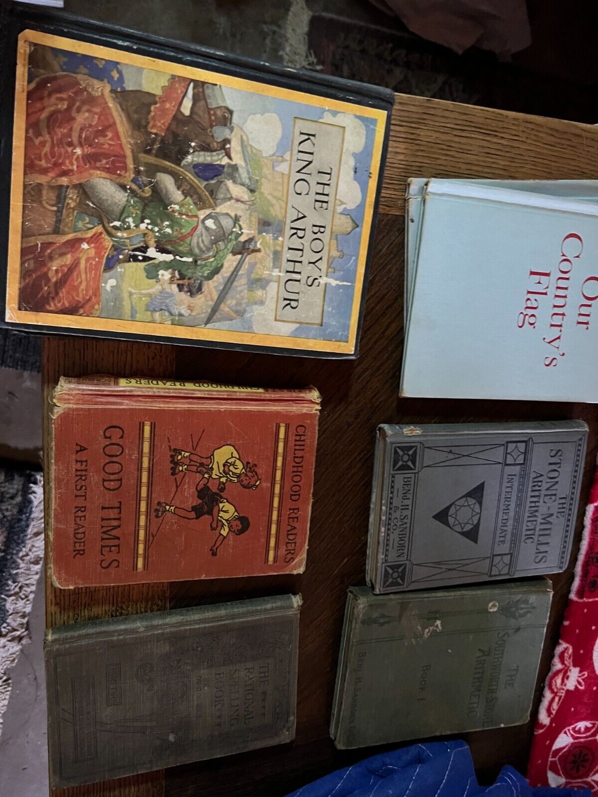 Bundle of antique US textbooks and fiction 12 total!