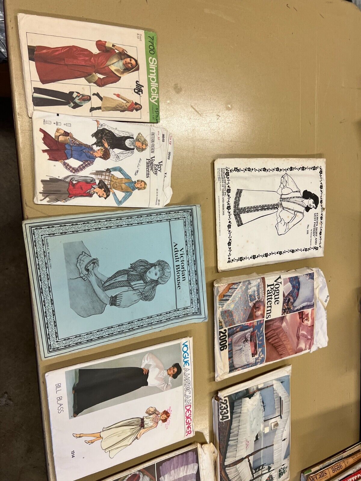 Lot of 30+ Vintage Sewing Patterns Vogue American Designer Vogue Patterns +