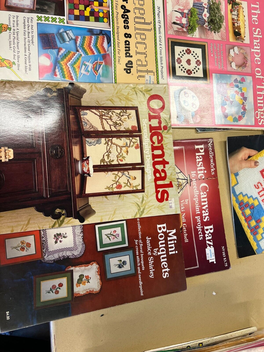 Vintage Embroidery Design Lot with VHS Rare tape 37+ unique Items!