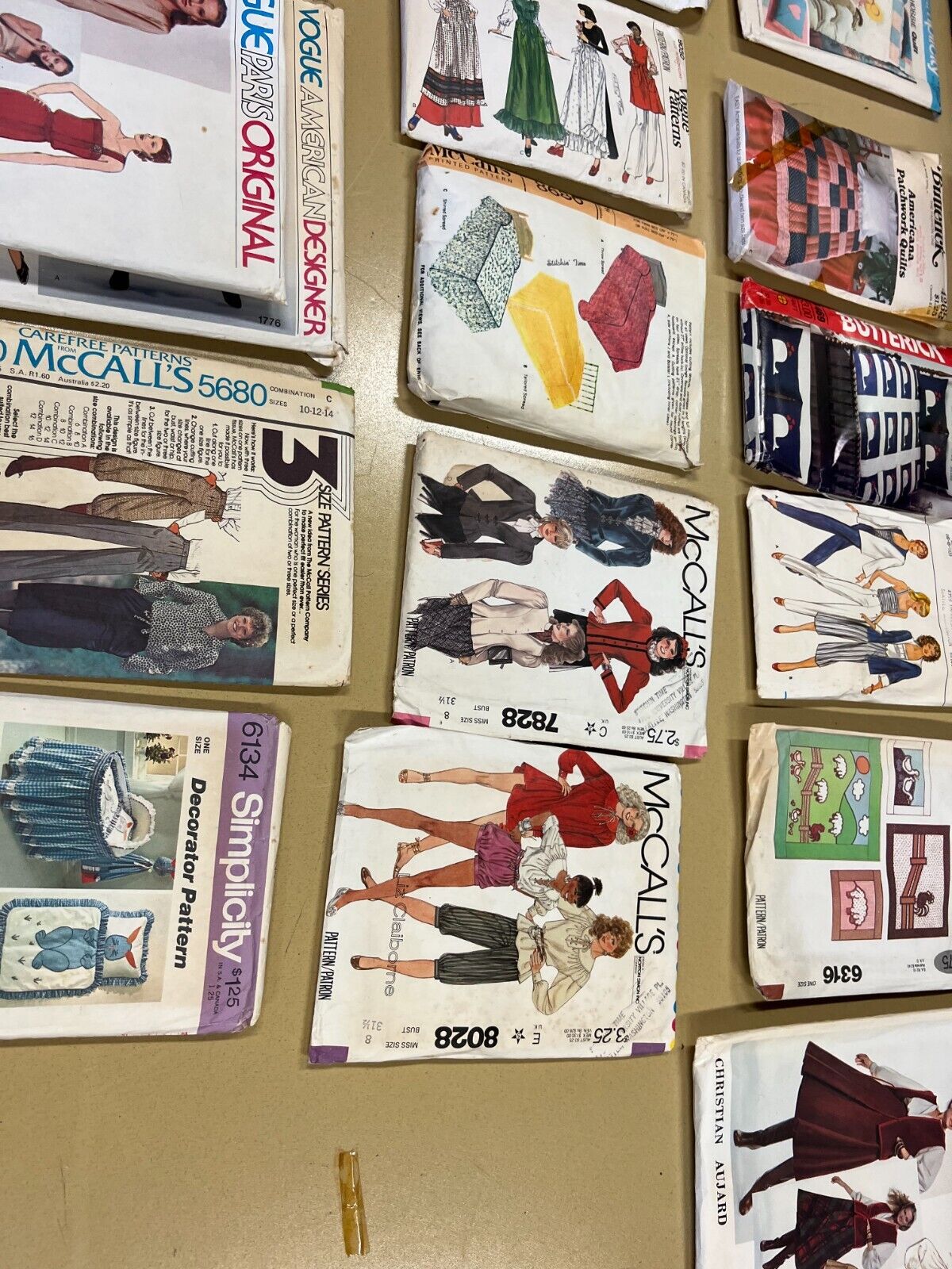 Lot of 30+ Vintage Sewing Patterns Vogue American Designer Vogue Patterns +