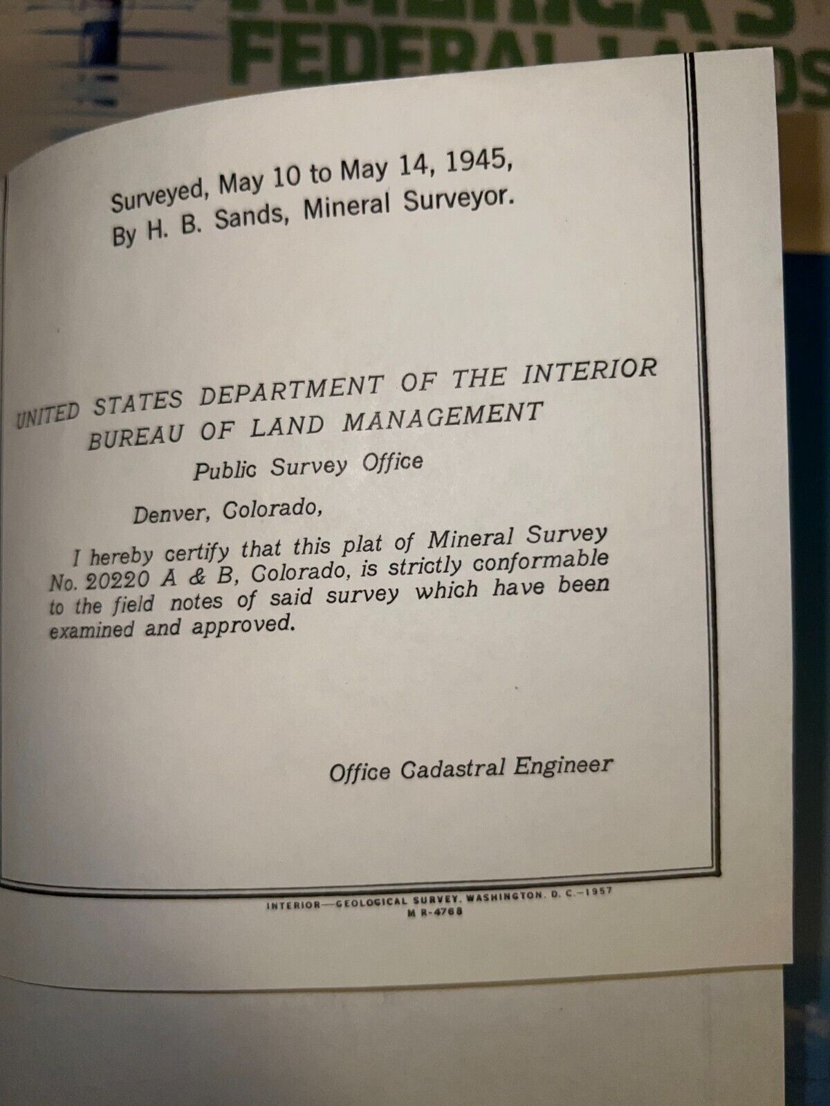 United States Historical Documents Bundle Boeing Federal Lands DC Gold Survey ++