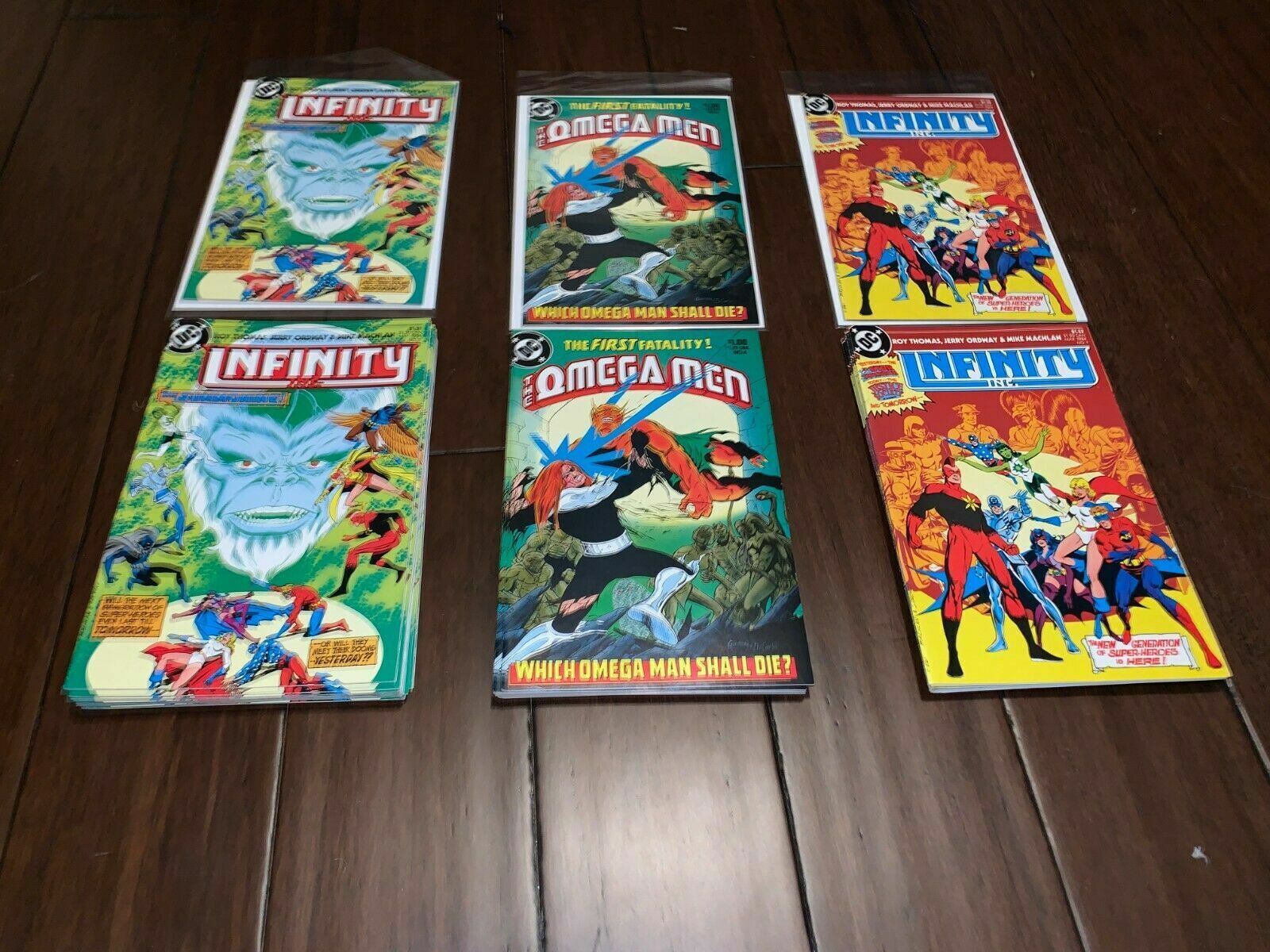 Infinity INC #1 and 2 and Omega Man #4 DC Comic Books 1980s 27 total!!