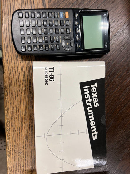 TEXAS INSTRUMENTS TI-86 Graphing Calculator & Cover with original manual!