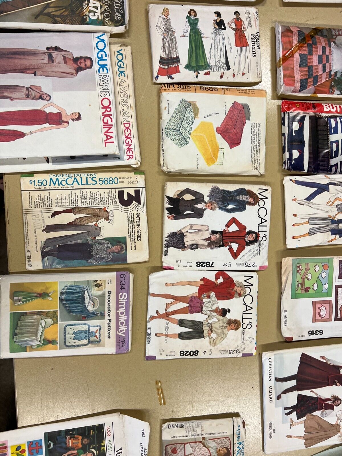 Lot of 30+ Vintage Sewing Patterns Vogue American Designer Vogue Patterns +