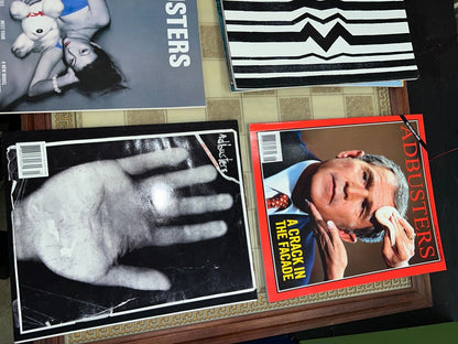 5 Adbusters Magazine Lot + 5 Mad Magazines notable collectibles!