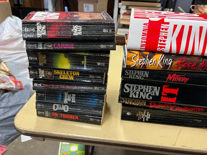 21 Stephen King Books vintage paperback and hardcovers