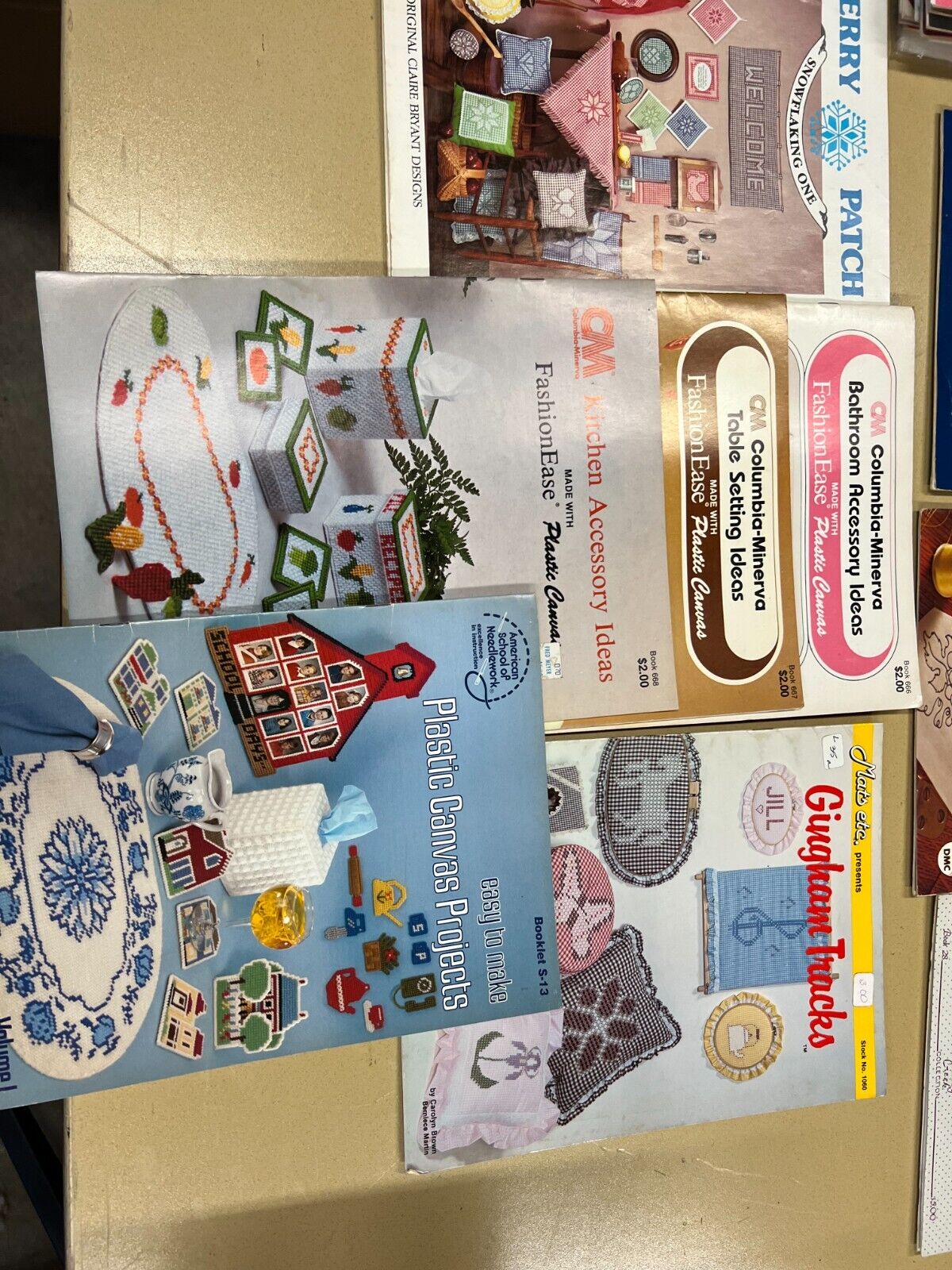 Vintage Embroidery Design Lot with VHS Rare tape 37+ unique Items!