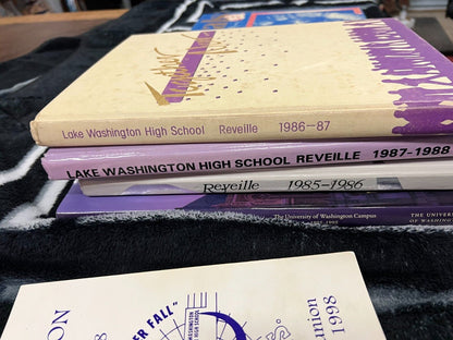 Vintage Collectible Lot Lake Washington Royal Junior UW Husky Yearbook and T Lot