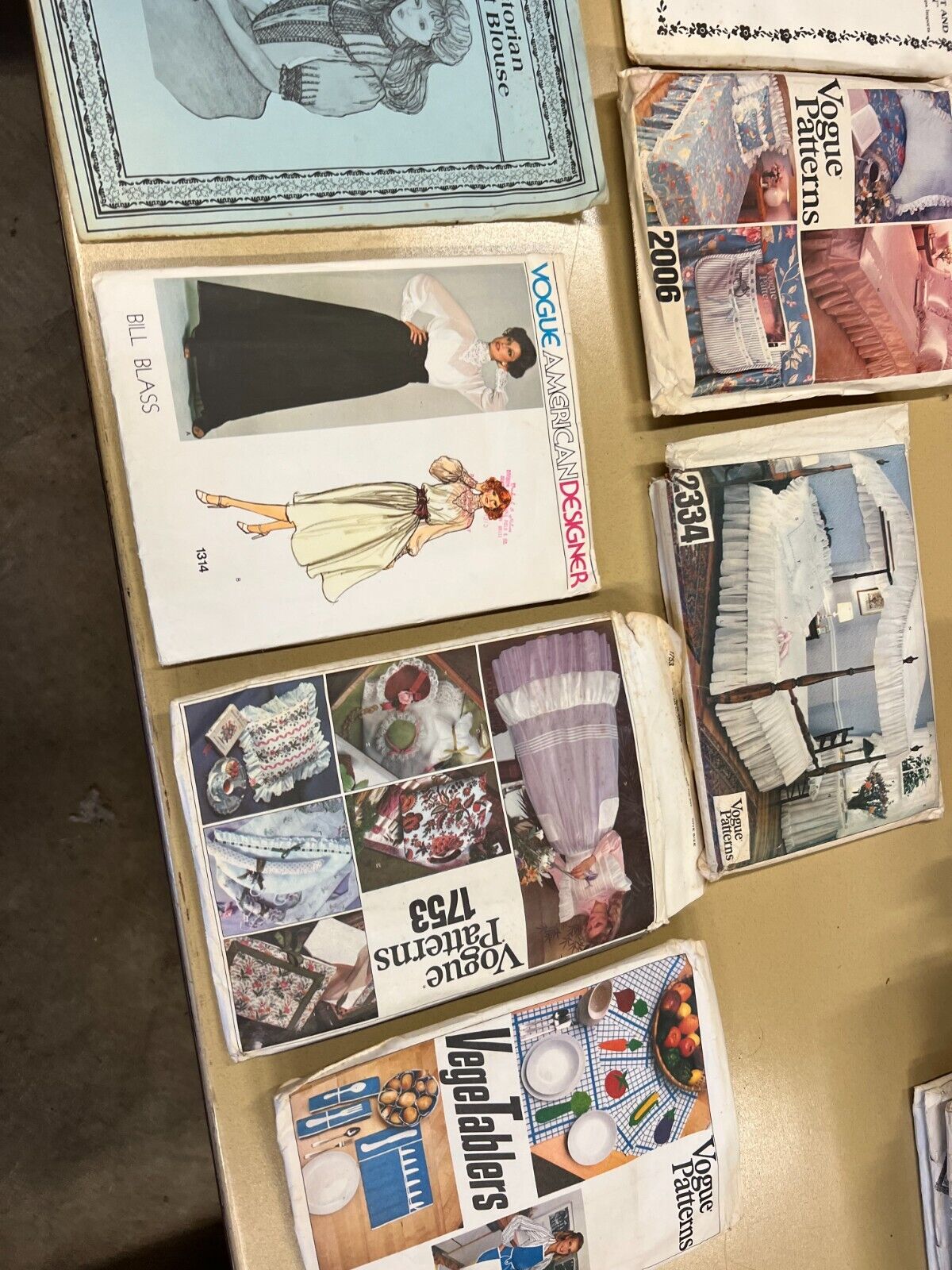 Lot of 30+ Vintage Sewing Patterns Vogue American Designer Vogue Patterns +