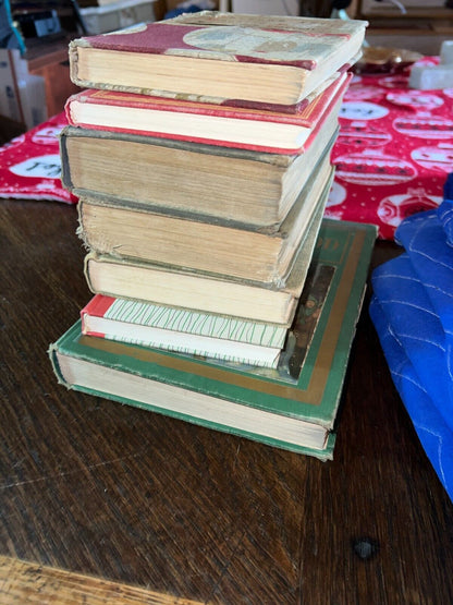 Bundle of 7 Antique fiction classics Tarzan Pooh Looking Glass and MORE