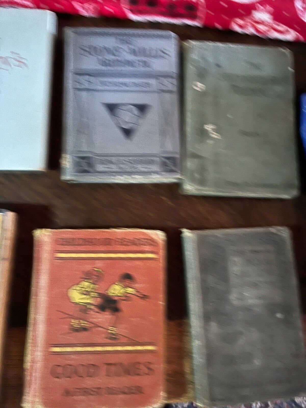 Bundle of antique US textbooks and fiction 12 total!