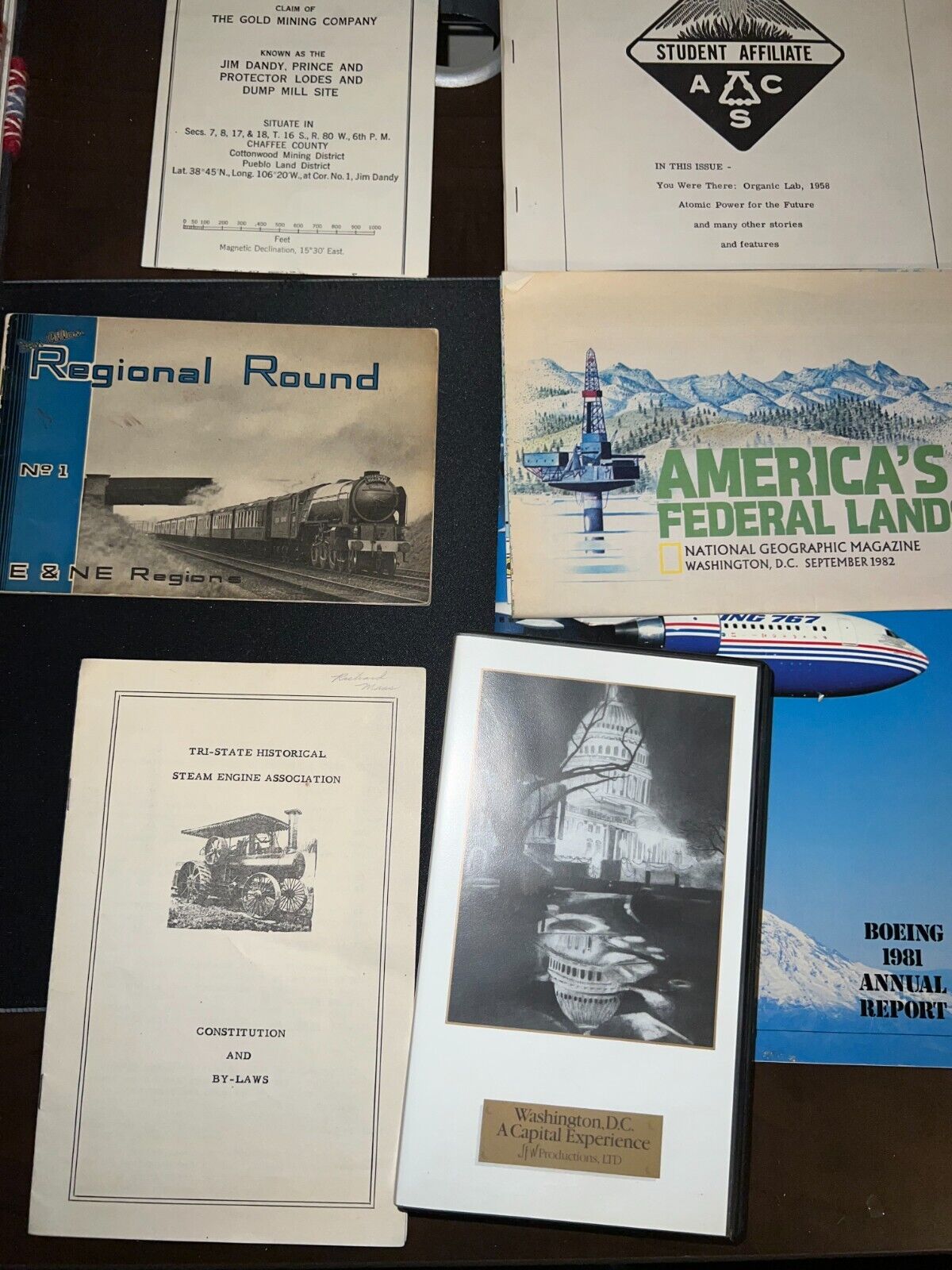 United States Historical Documents Bundle Boeing Federal Lands DC Gold Survey ++