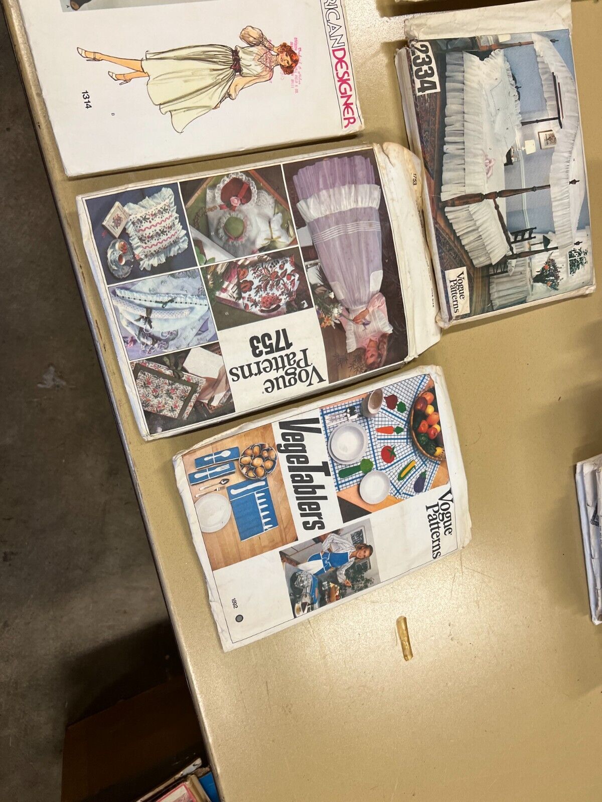 Lot of 30+ Vintage Sewing Patterns Vogue American Designer Vogue Patterns +