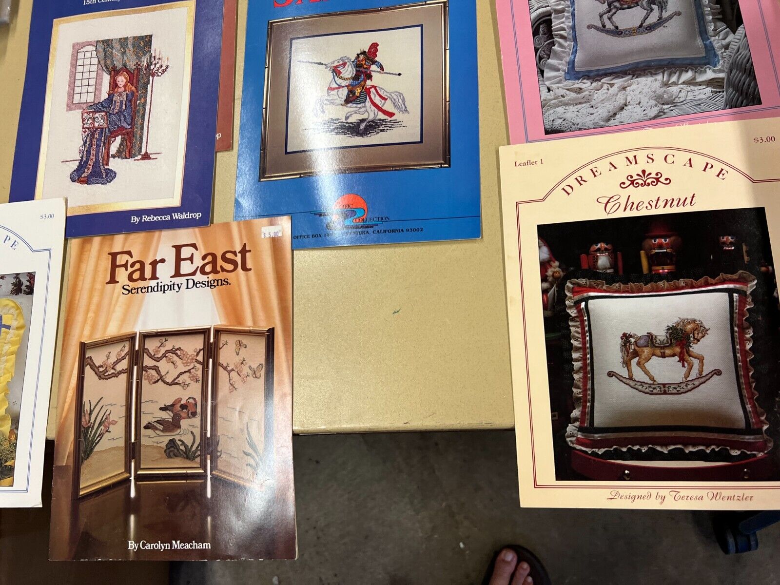 Vintage Embroidery Design Lot with VHS Rare tape 37+ unique Items!