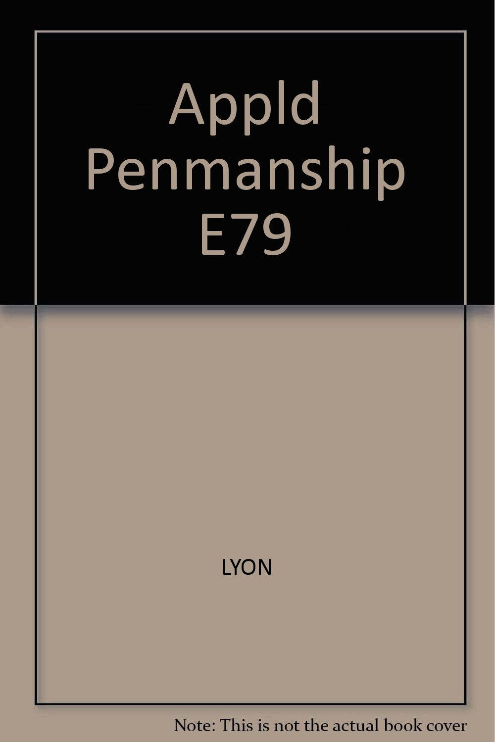 Applied penmanship Lyon, Luther H