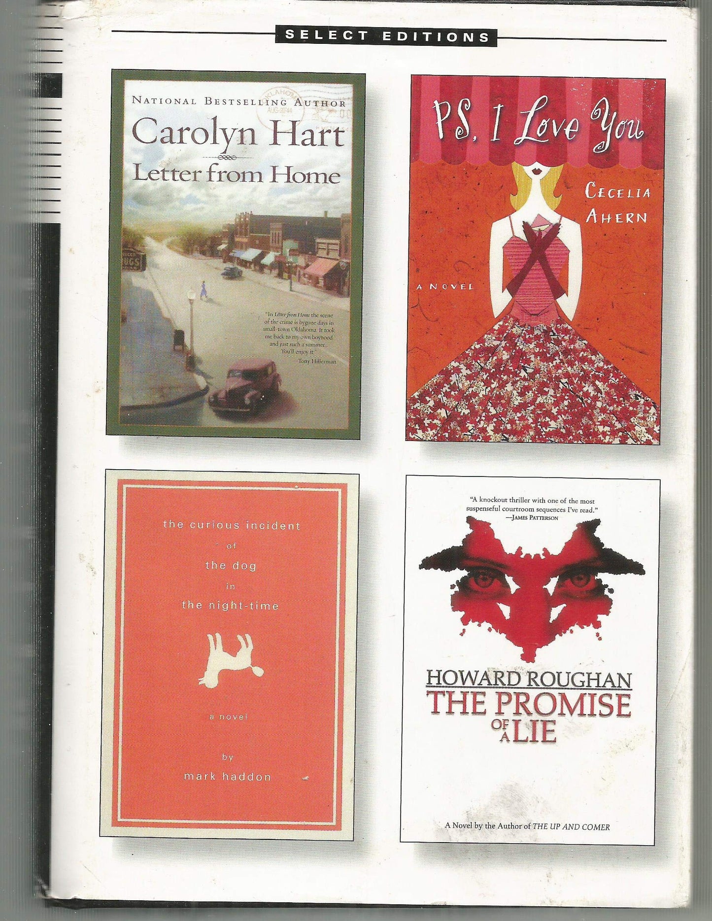 Reader's Digest Select Editions [Hardcover] Carolyn Hart; Cecelia Ahern; Howard Roughan and Mark Haddon